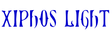 Xiphos Light шрифт